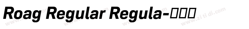 Roag Regular Regula字体转换